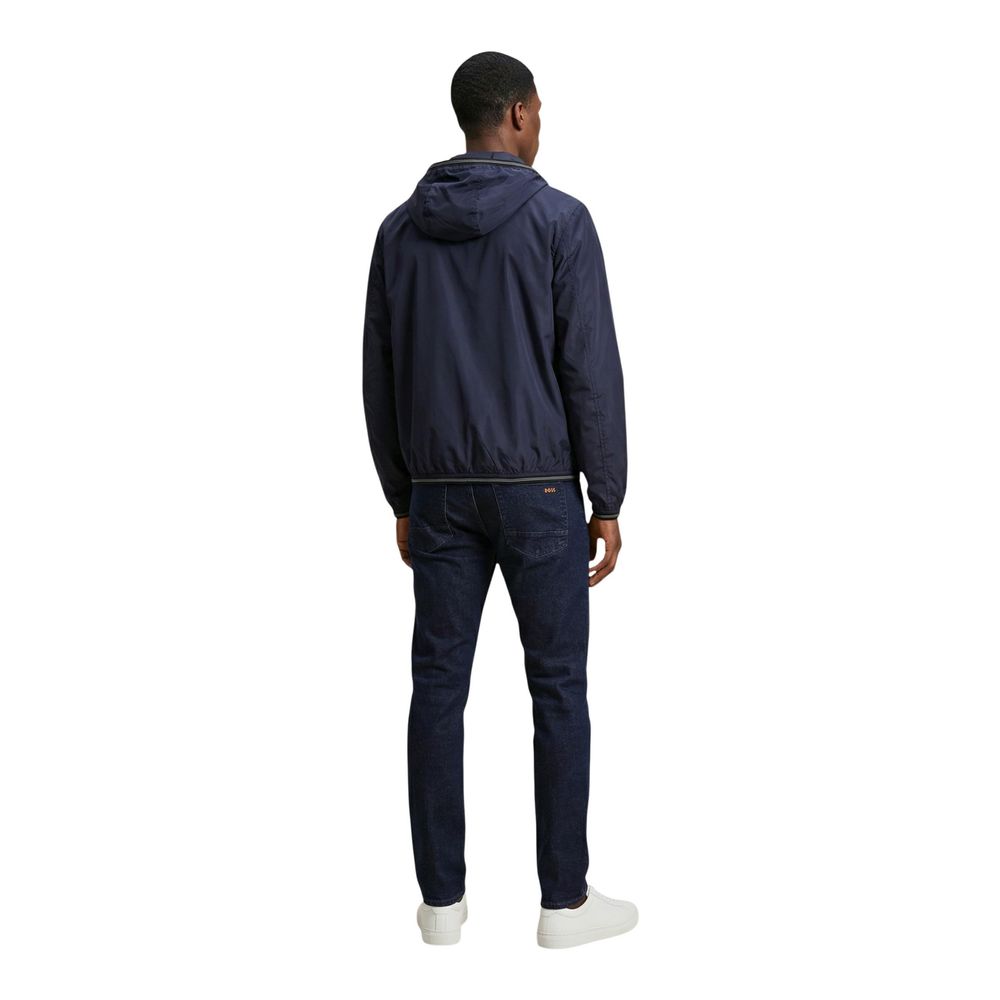 Blauer Blue Polyamid-Shelljacke