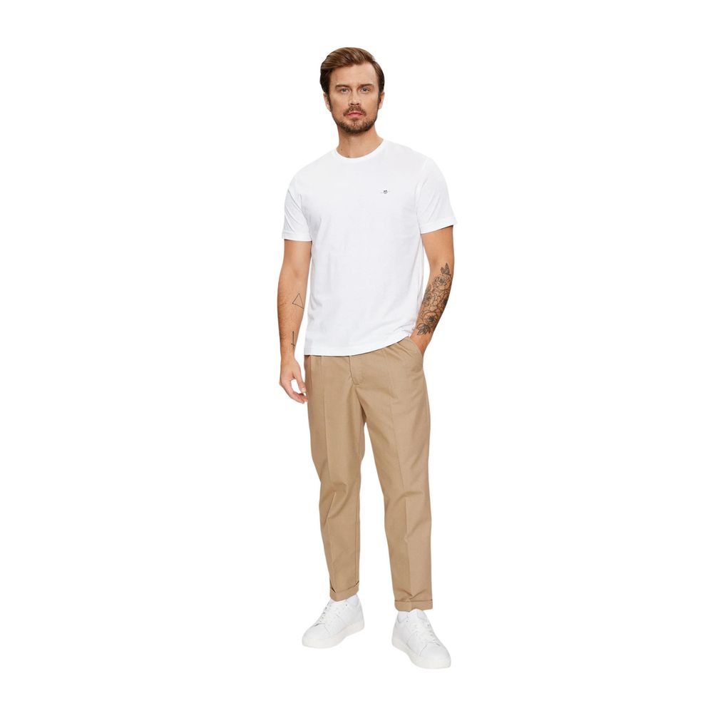 Gant Weißes Baumwoll-T-Shirt