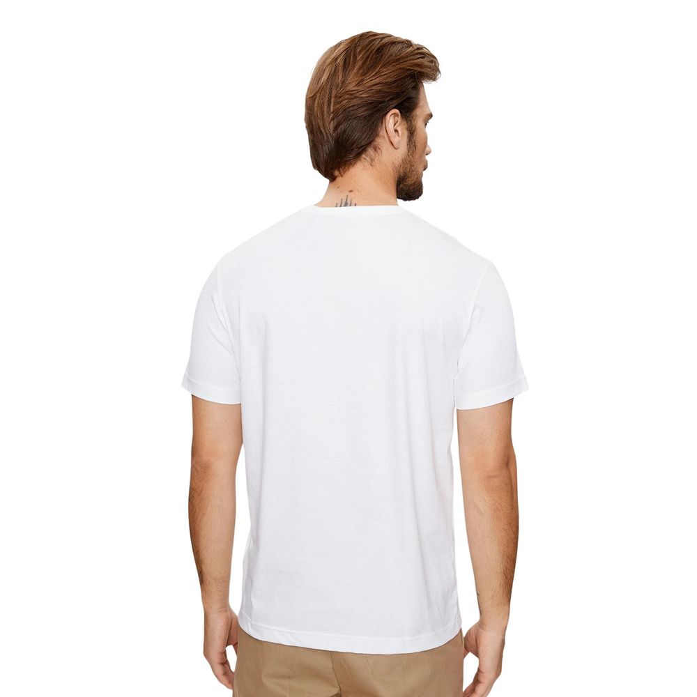 Gant Weißes Baumwoll-T-Shirt