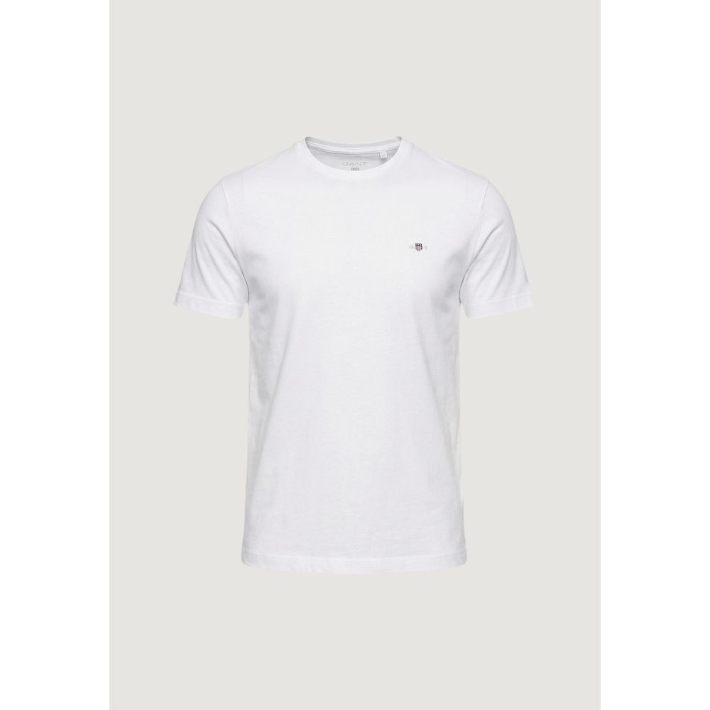 Gant Weißes Baumwoll-T-Shirt