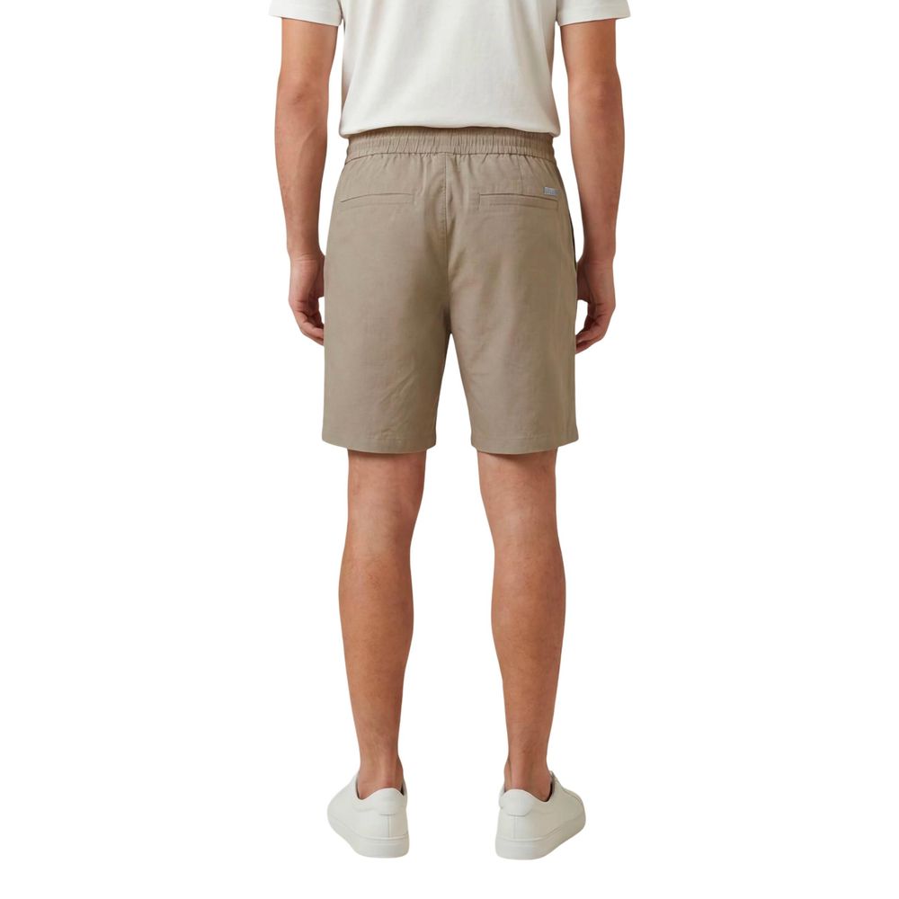 Armani Exchange Beiger Baumwoll-Bleistiftrock bis zum Knie