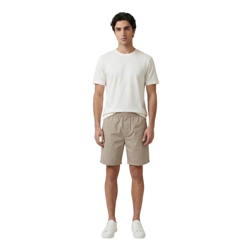 Armani Exchange Beiger Baumwoll-Bleistiftrock bis zum Knie