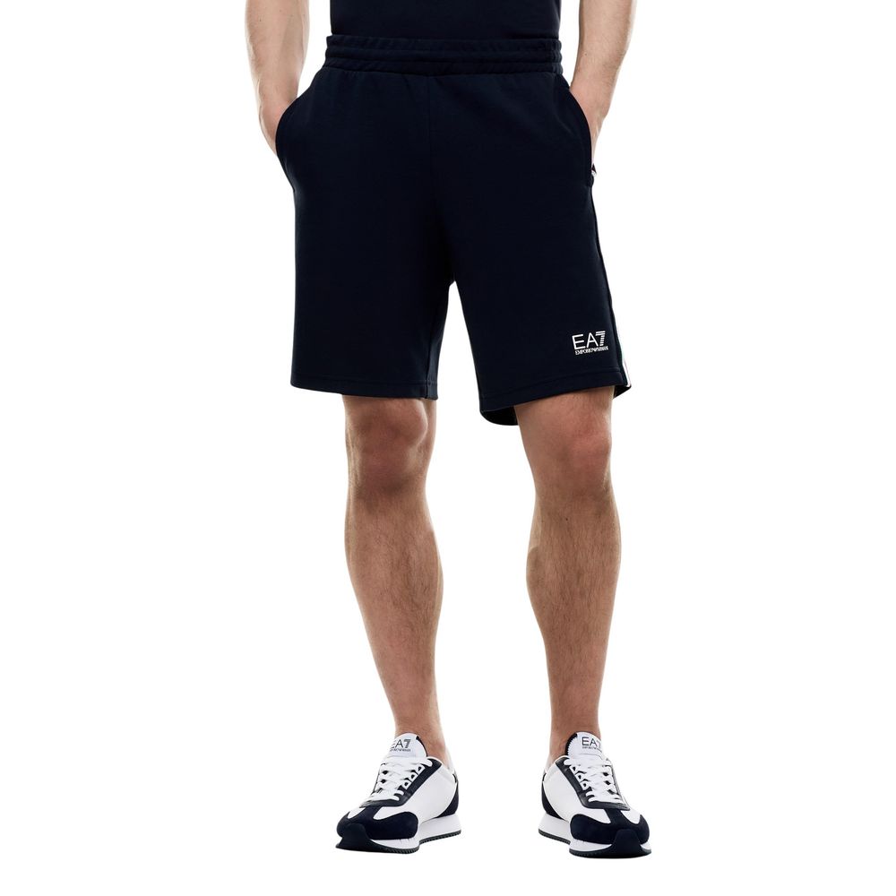EA7 Emporio Armani Blaue Baumwolle Knielang