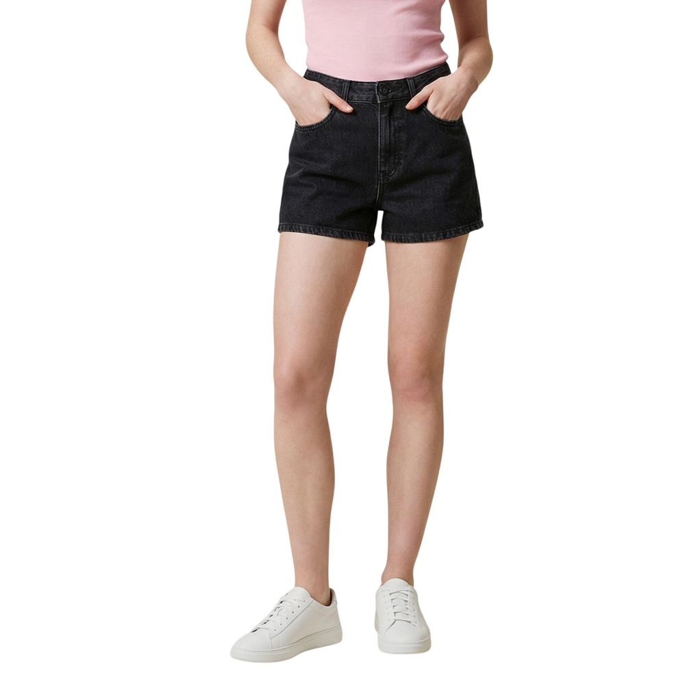 Karl Lagerfeld Schwarze Jeansshorts