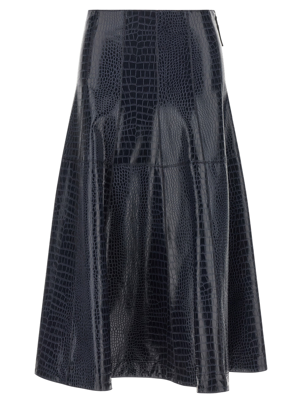 PINKO Blauer Midirock aus Viskose