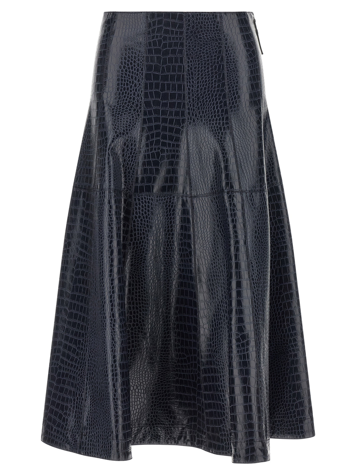 PINKO Blauer Midirock aus Viskose