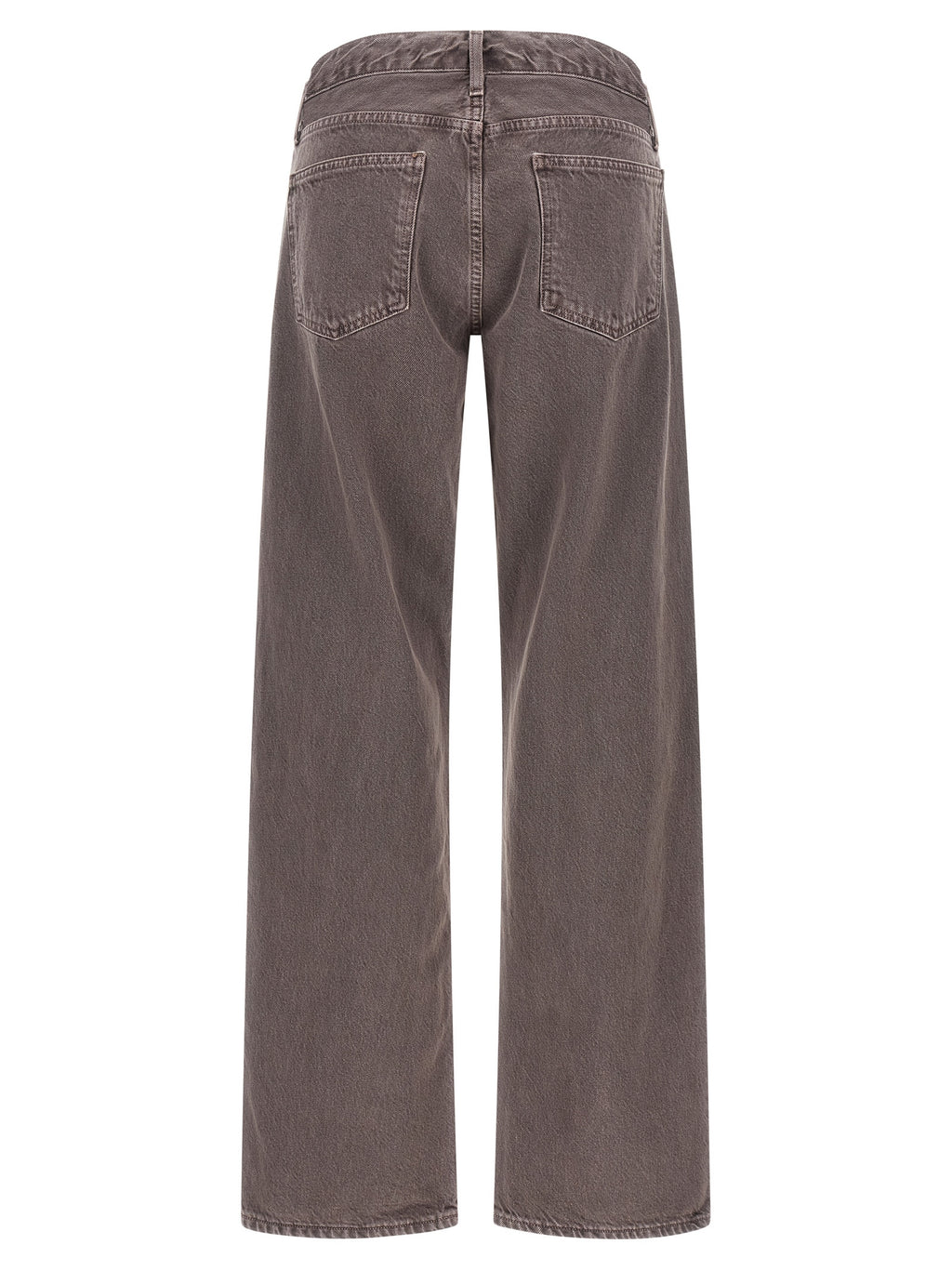 Agolde Lila Baumwoll-Jeans mit entspannter Passform