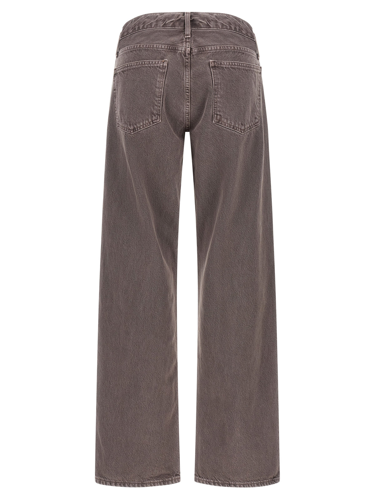 Agolde Lila Baumwoll-Jeans mit entspannter Passform