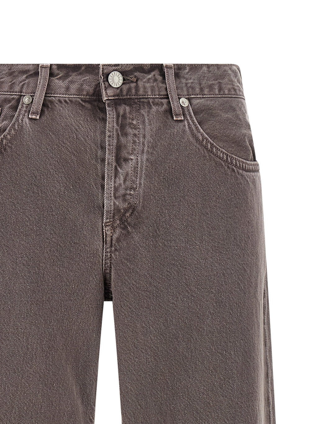 Agolde Lila Baumwoll-Jeans mit entspannter Passform