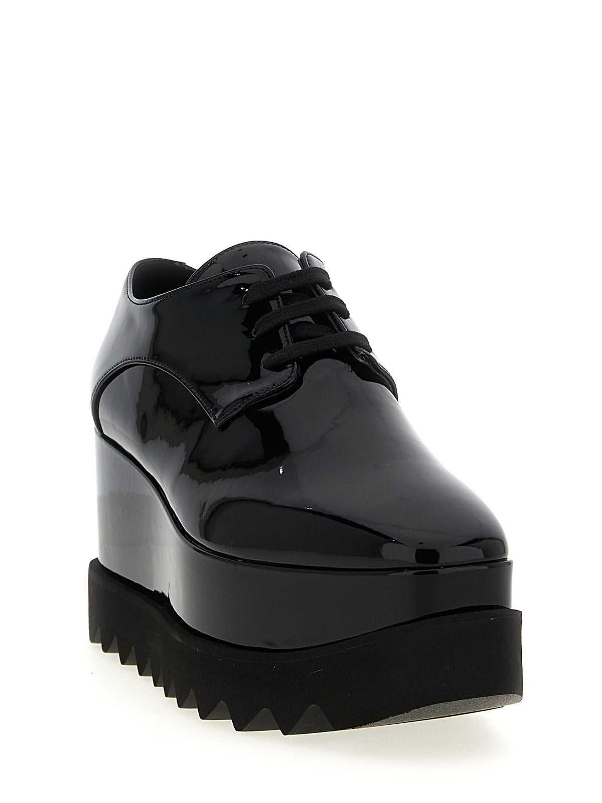 Stella McCartney Schwarze Keilsandalen aus Polyethylen