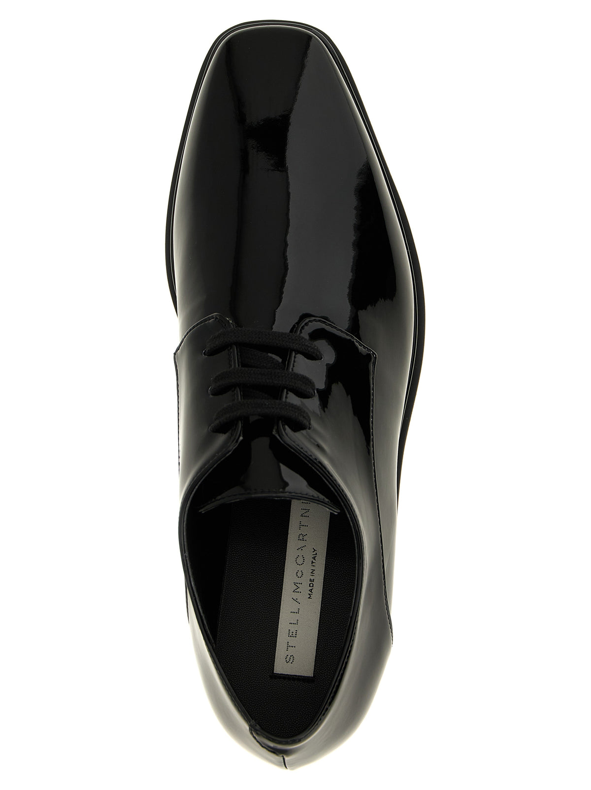 Stella McCartney Schwarze Keilsandalen aus Polyethylen