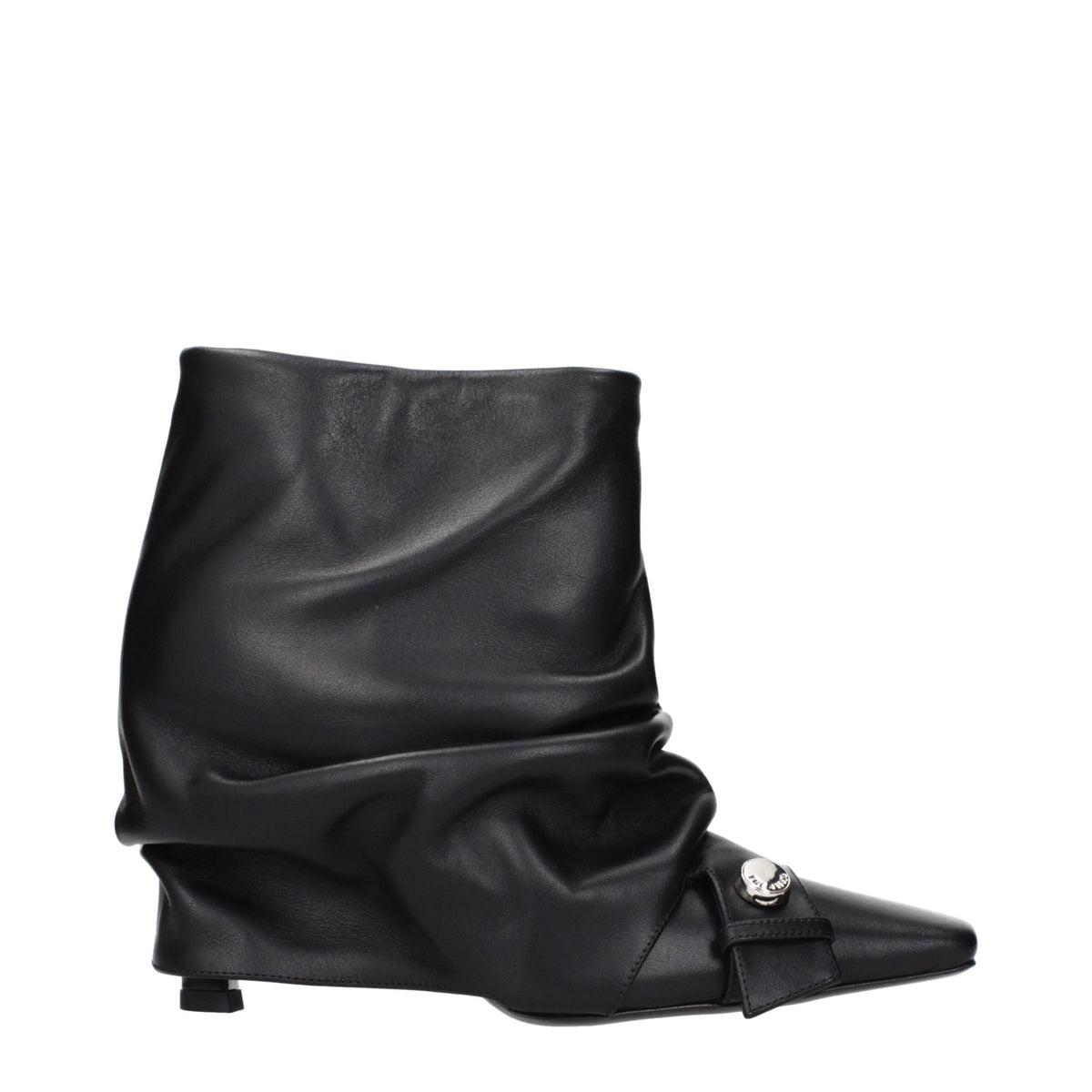 The Attico Schwarze Stiefeletten aus Leder