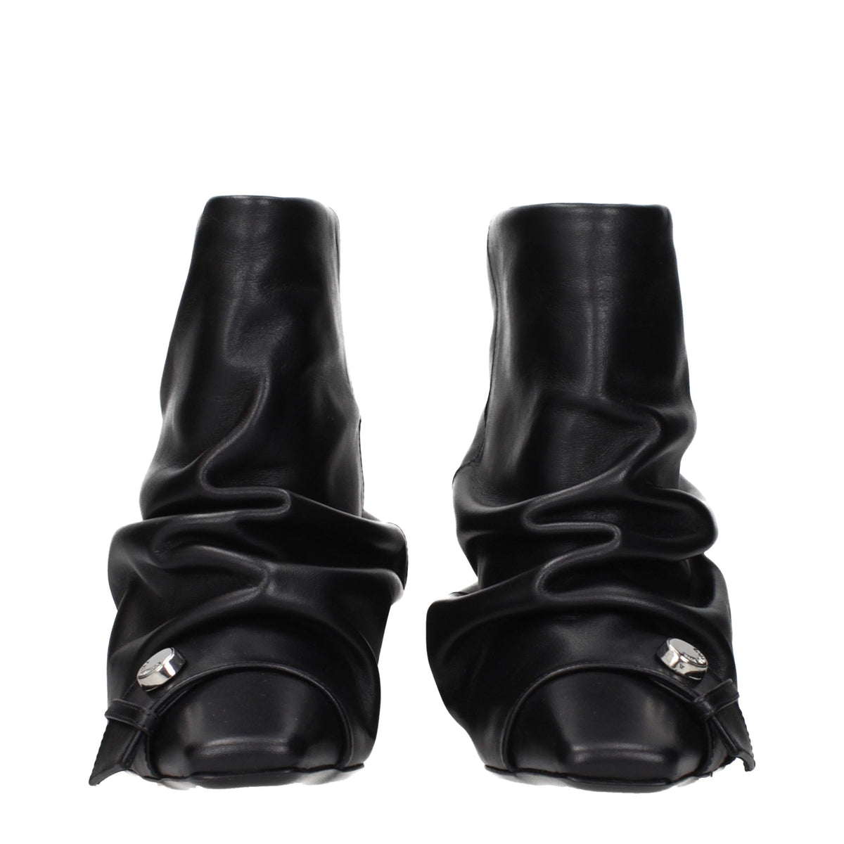 The Attico Schwarze Stiefeletten aus Leder