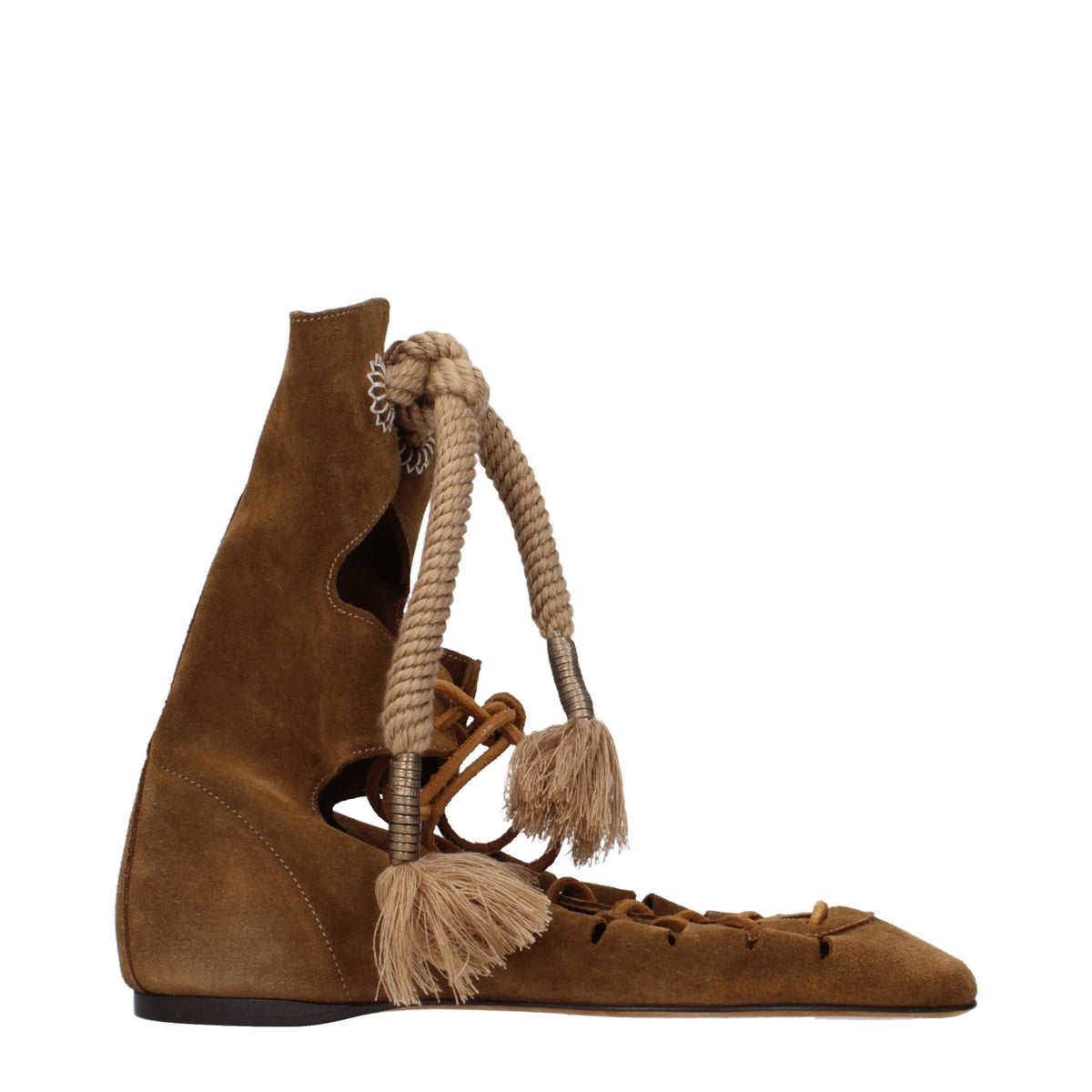 Isabel Marant Braune Lederstiefeletten