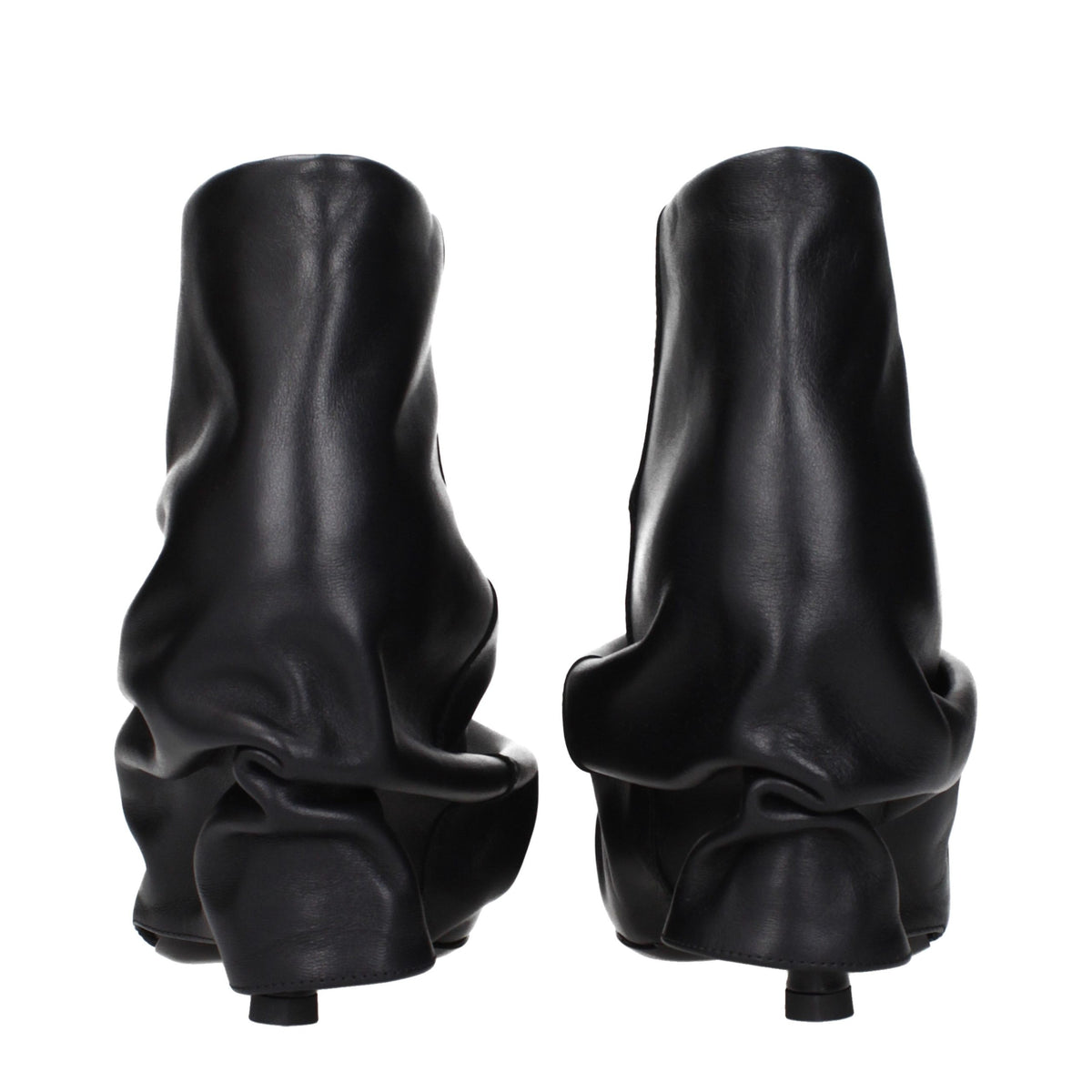 The Attico Schwarze Stiefeletten aus Leder