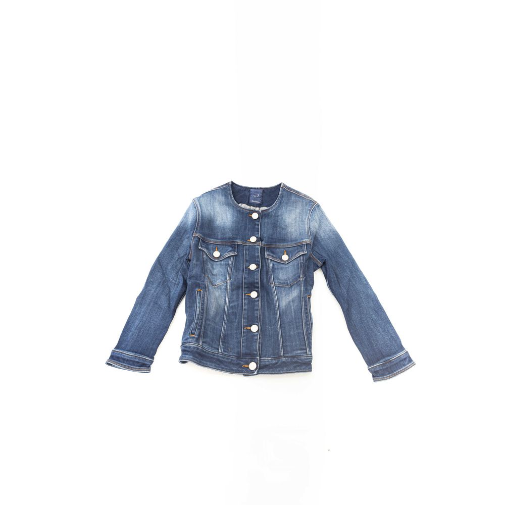 Jacob Cohen Blaue Baumwoll-Damenjacke