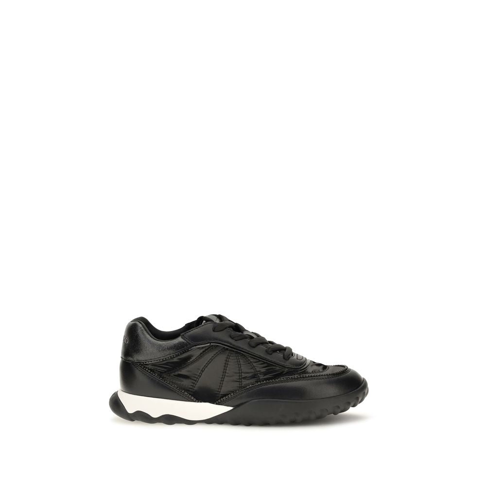 PINKO Schwarze Low-Top-Sneaker aus Stoff