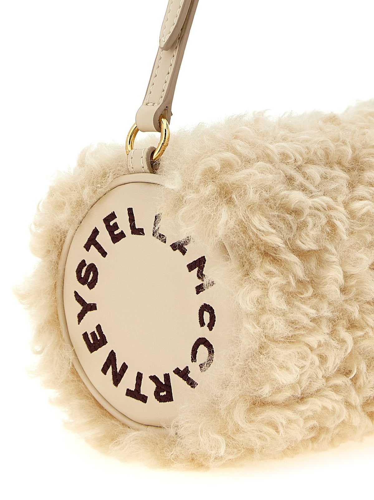 Stella McCartney Beigefarbene Polyester-Clutch
