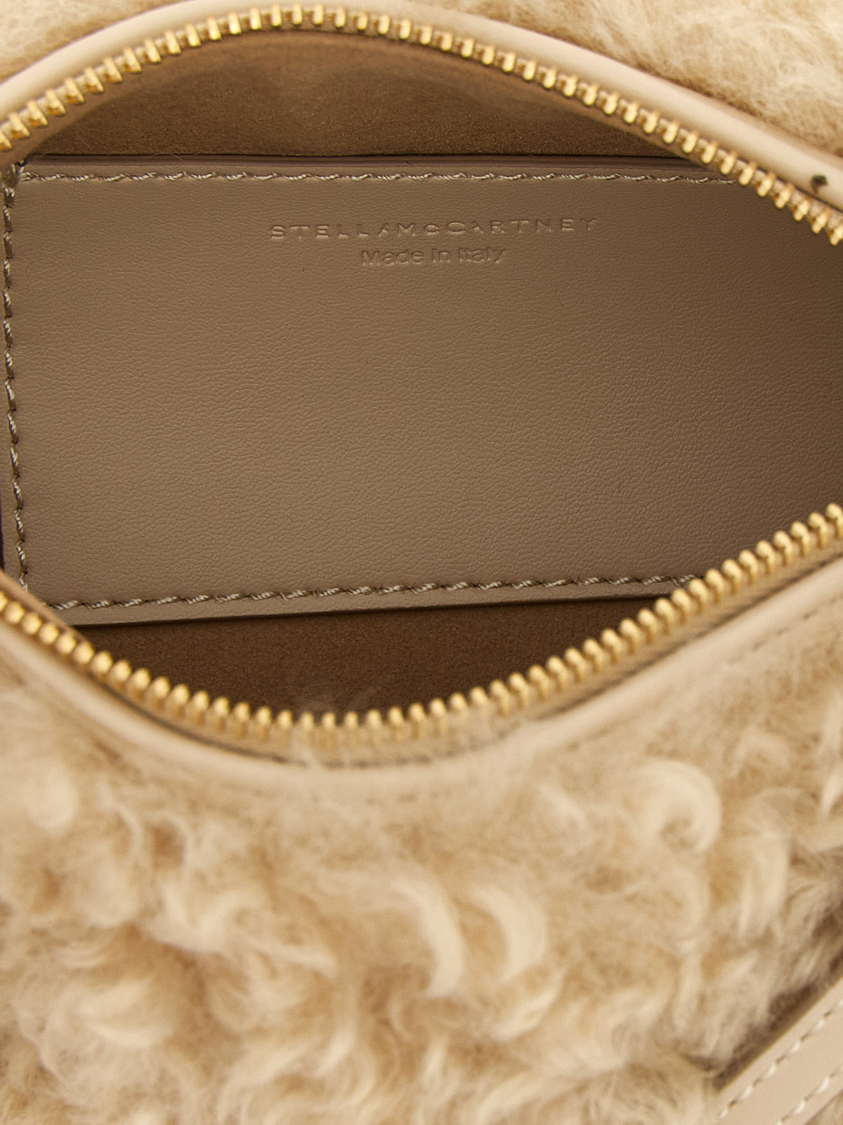 Stella McCartney Beigefarbene Polyester-Clutch
