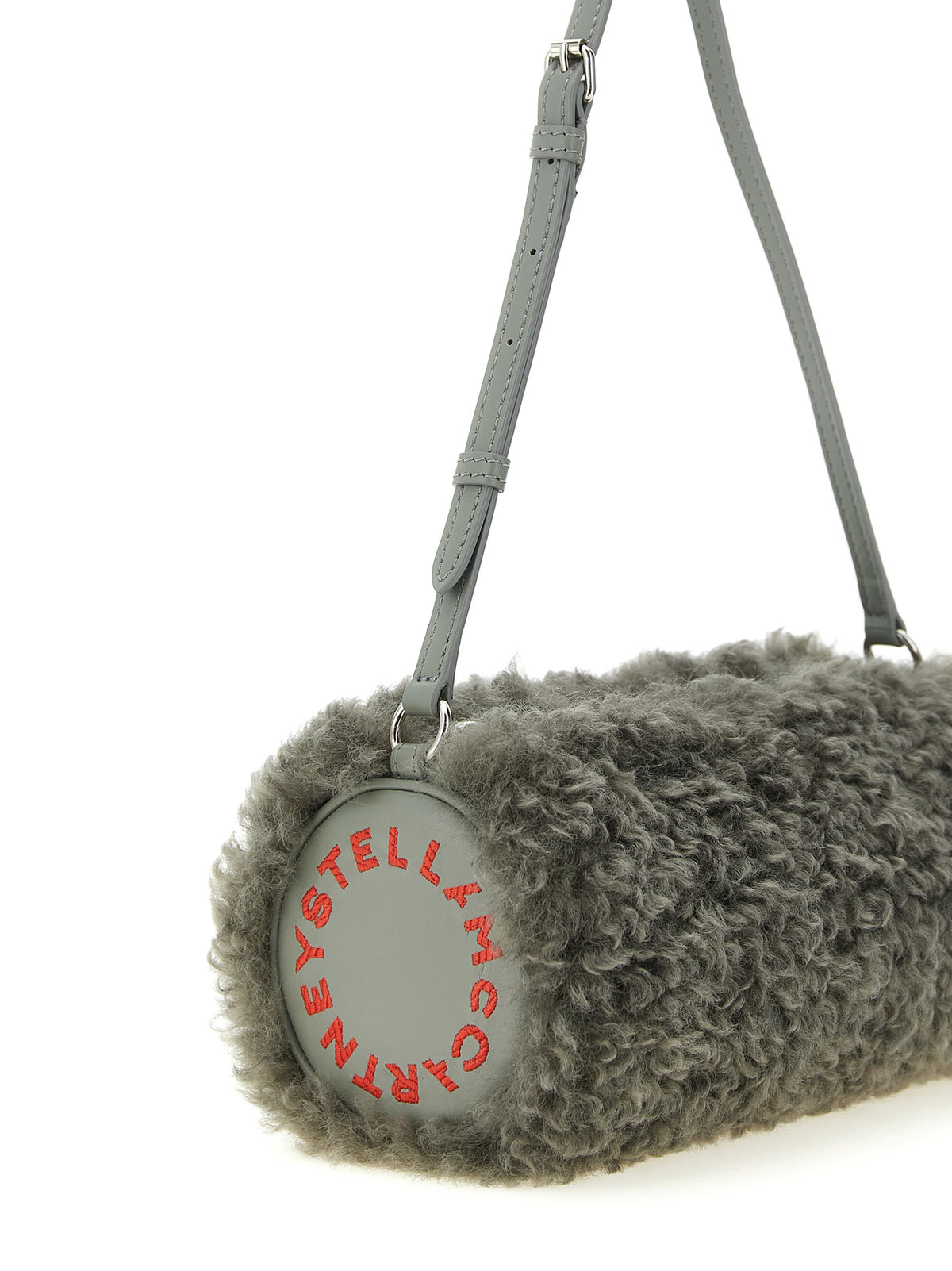 Stella McCartney Clutch aus grauem Polyester
