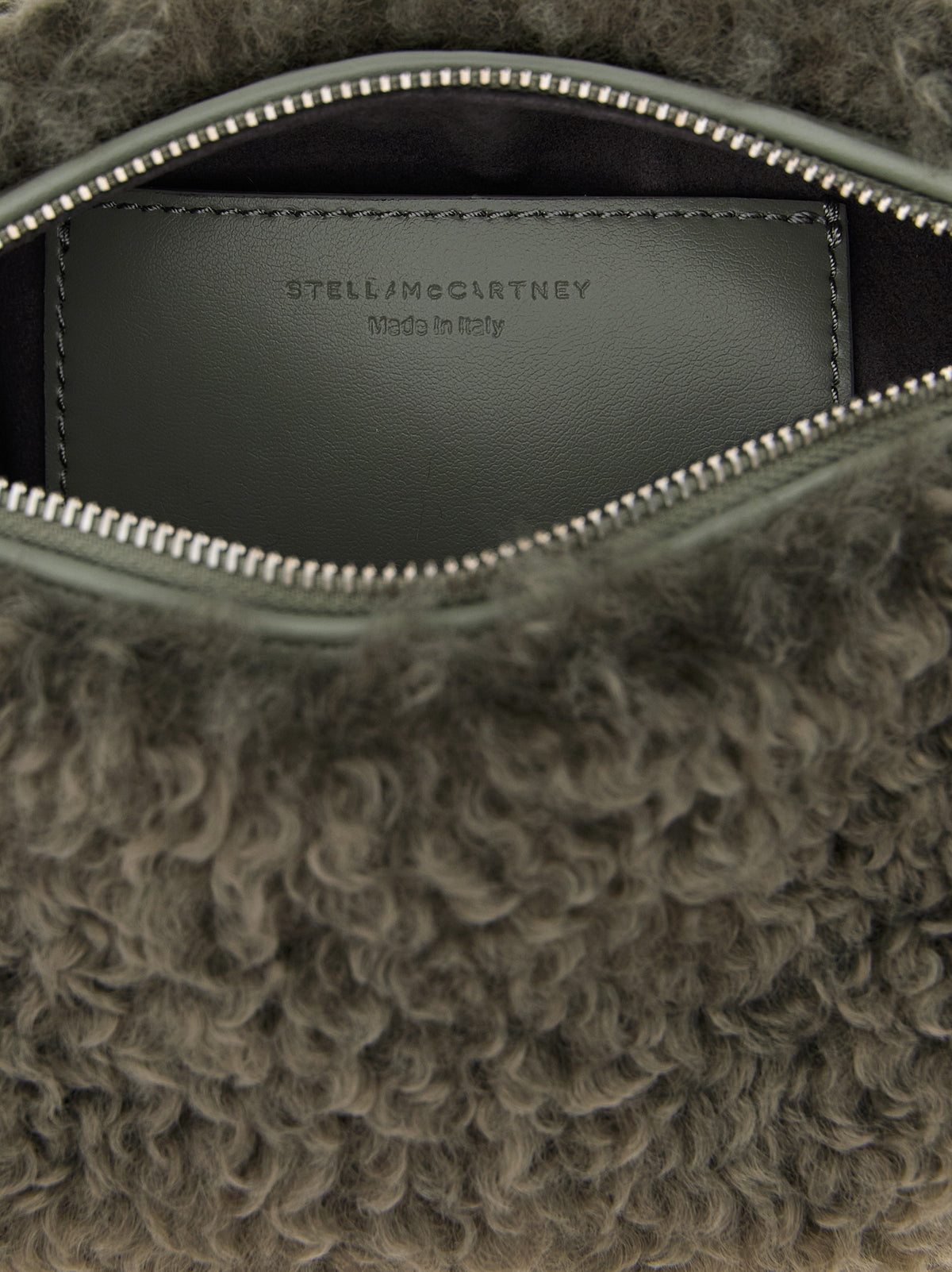 Stella McCartney Clutch aus grauem Polyester