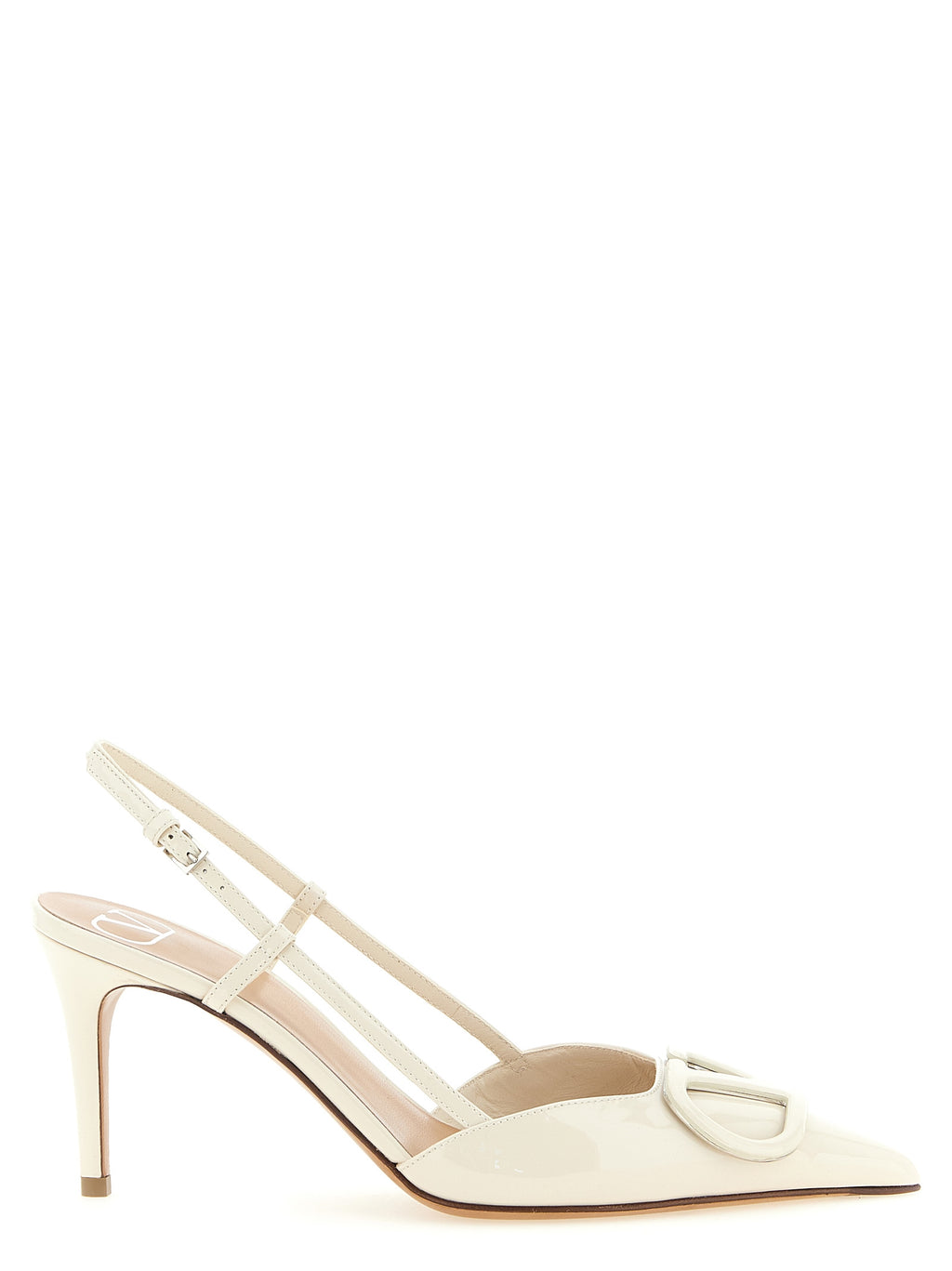 Valentino Garavani Weiße Pumps aus Kalbsleder