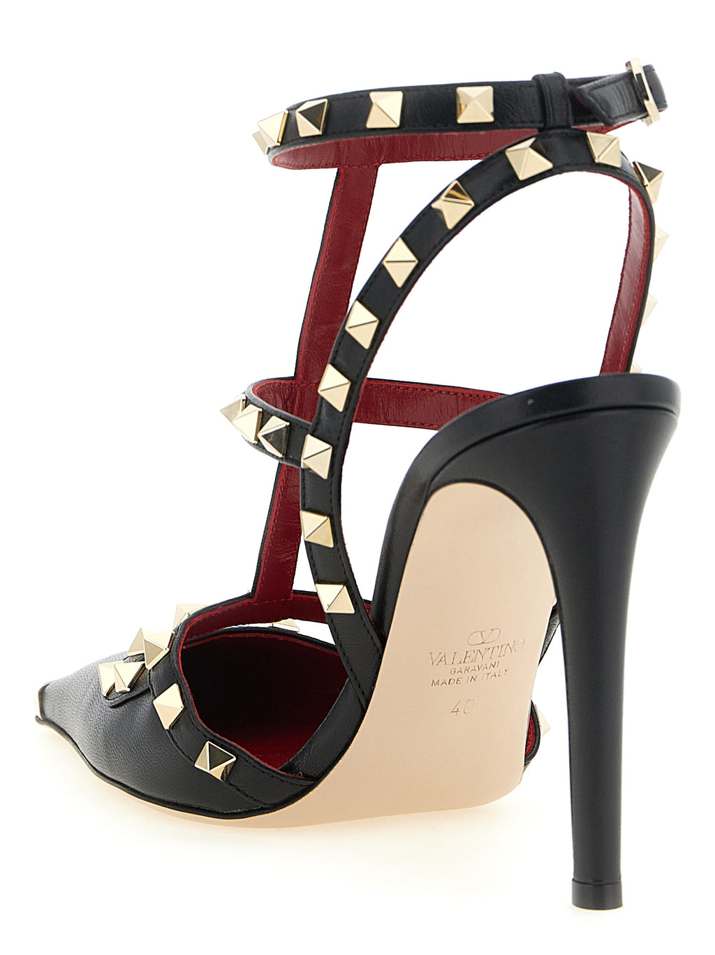 Valentino Garavani Schwarze High-Heel-Pumps aus Kalbsleder