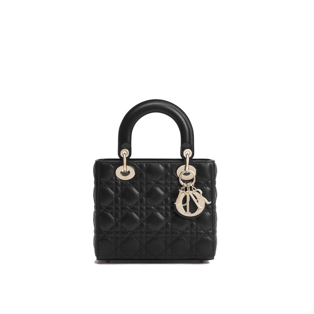 Dior Handtasche aus schwarzem Lammleder