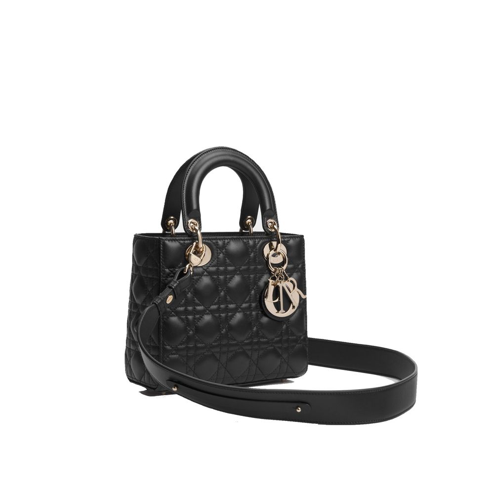 Dior Handtasche aus schwarzem Lammleder
