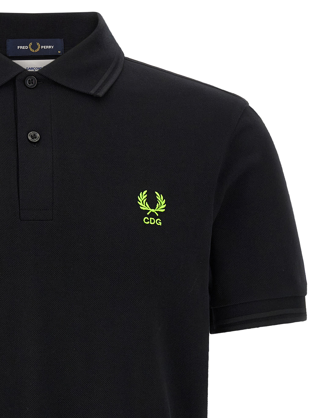 Comme Des Garçons Bicolor Cotton Polo Shirt