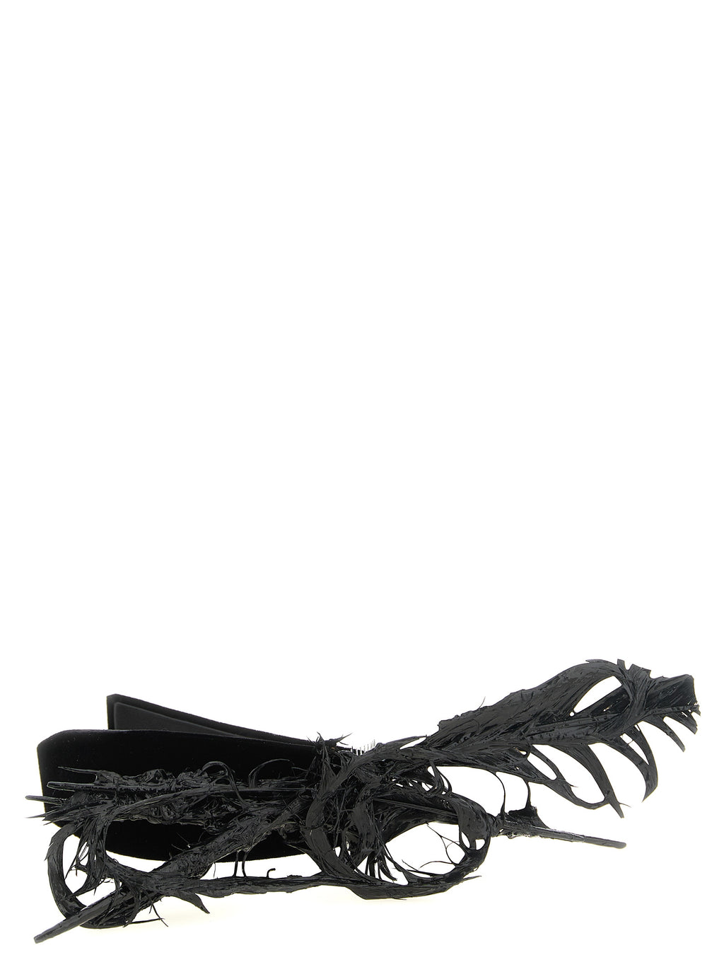 Comme Des Garçons Schwarzes Rayon-Haarband