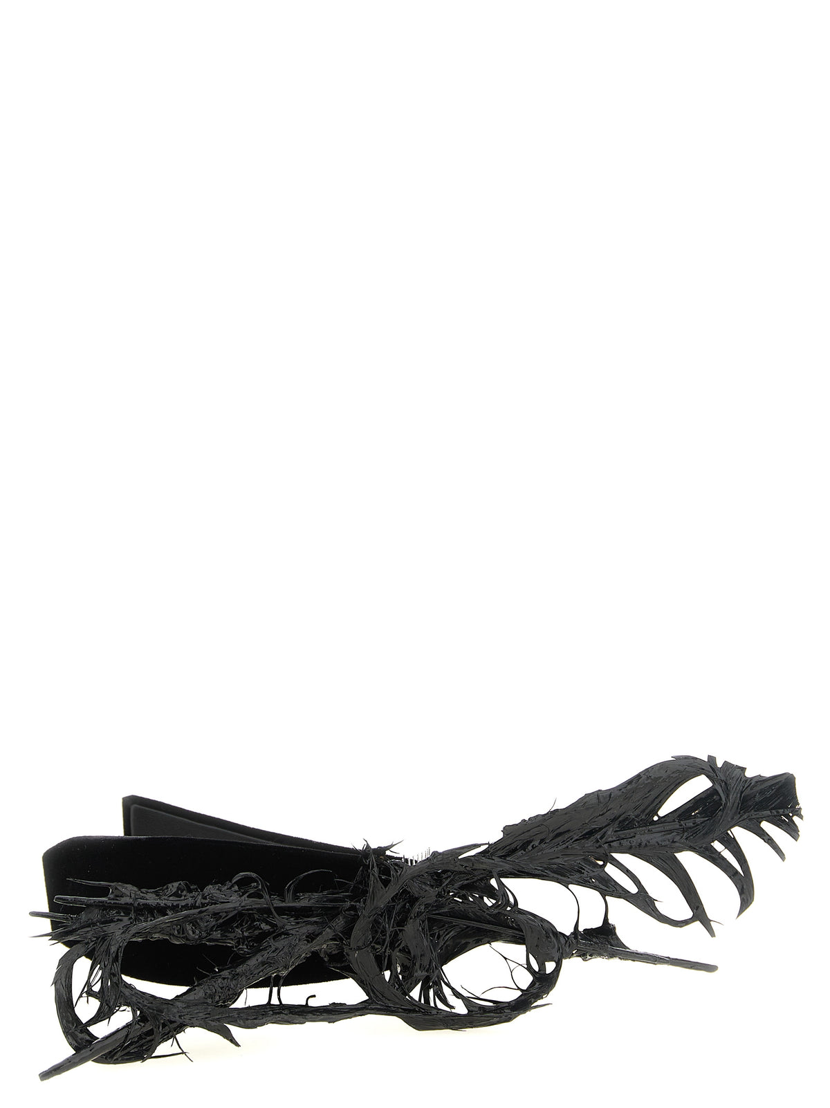 Comme Des Garçons Schwarzes Rayon-Haarband
