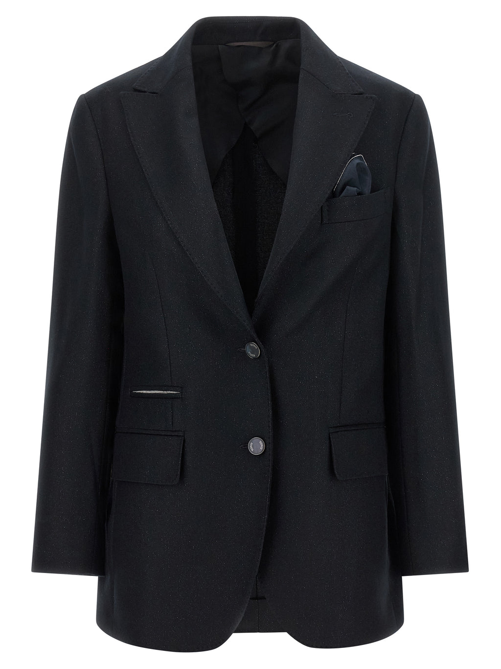 Peserico Schwarzer Blazer aus Schurwolle