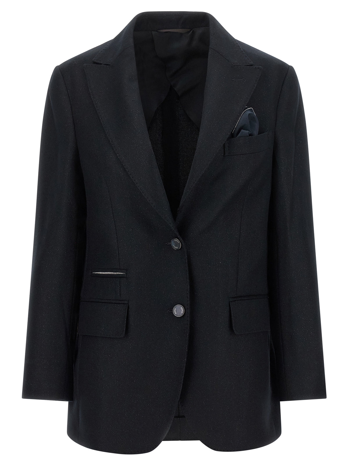 Peserico Schwarzer Blazer aus Schurwolle
