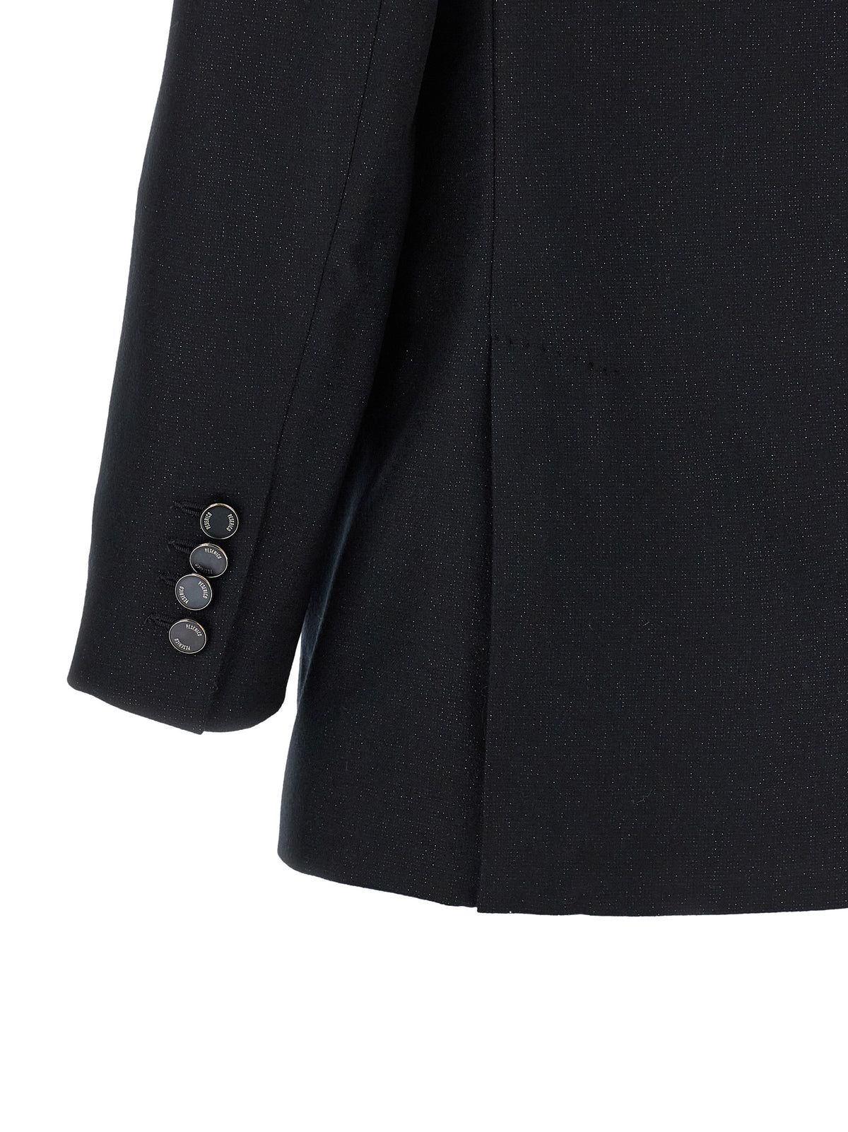 Peserico Schwarzer Blazer aus Schurwolle