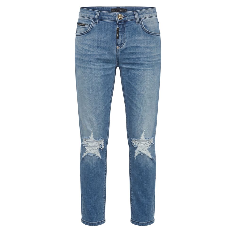 Philipp Plein Blaue Jeans für Damen aus Baumwolle