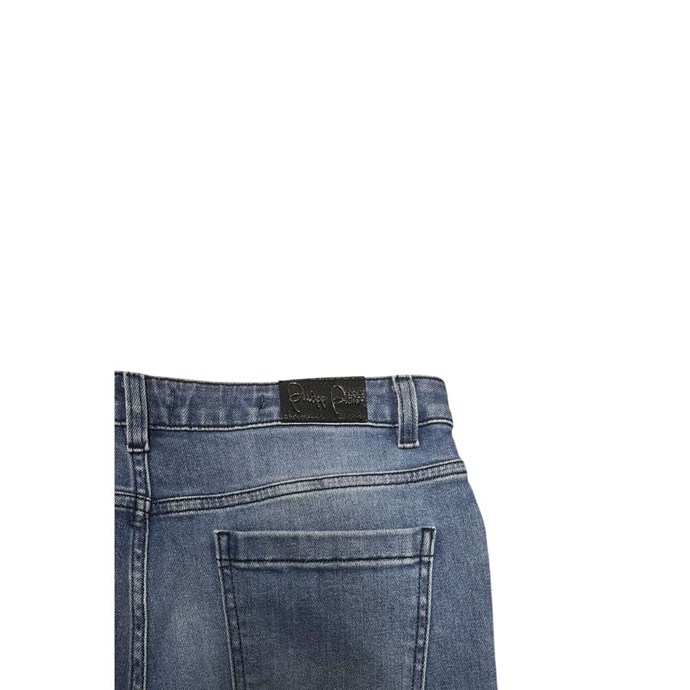 Philipp Plein Blaue Jeans für Damen aus Baumwolle