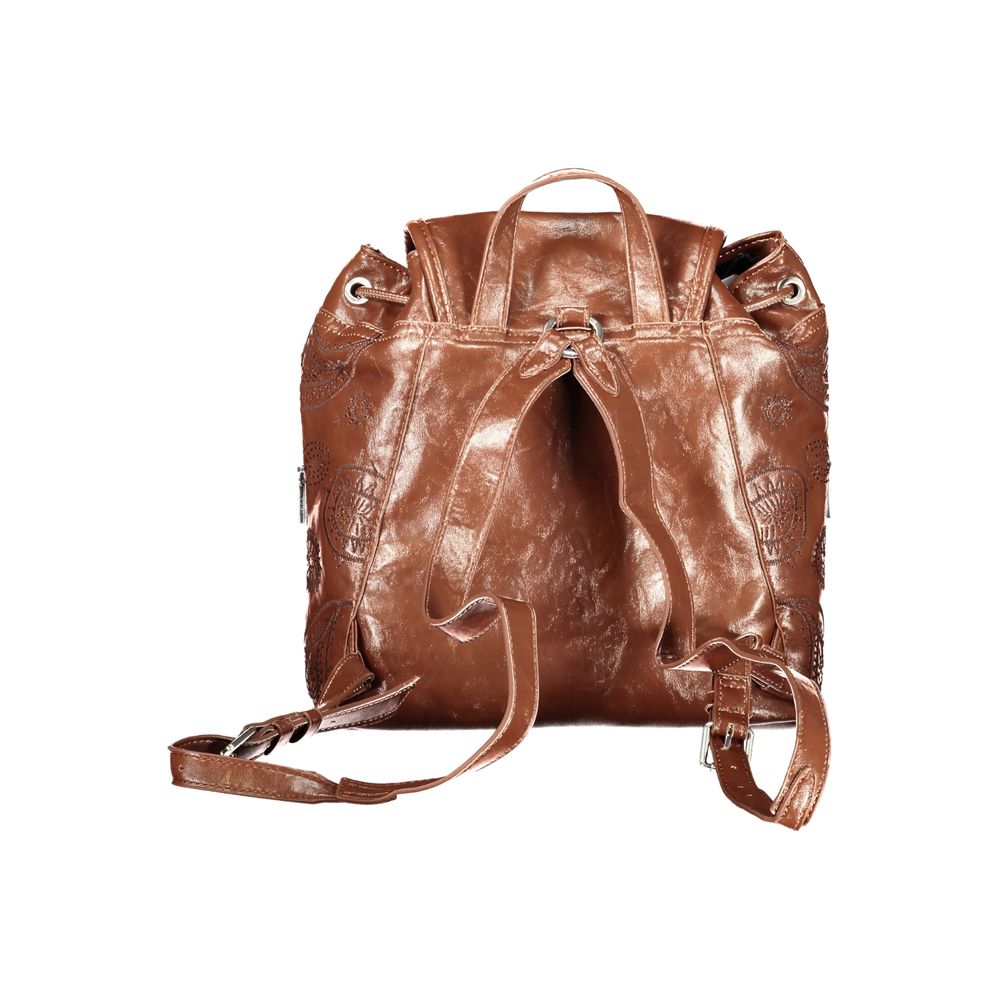 Desigual Damen-Rucksack aus braunem Polyurethan