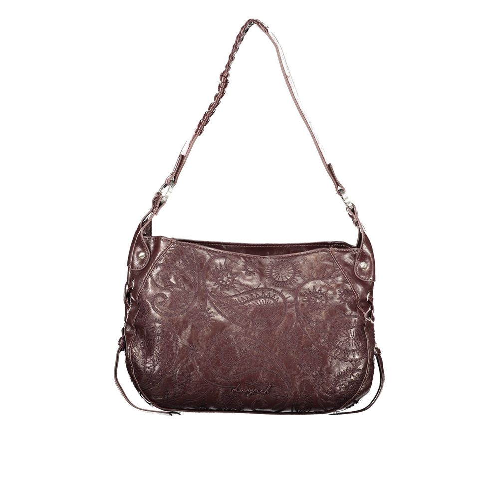 Desigual braune Damenhandtasche aus Polyurethan