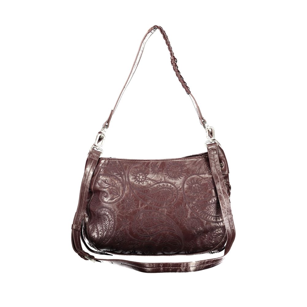Desigual braune Damenhandtasche aus Polyurethan
