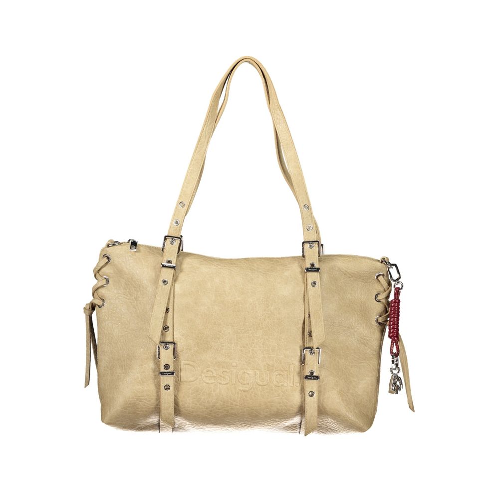 Desigual Beige Polyurethan Damen Tasche