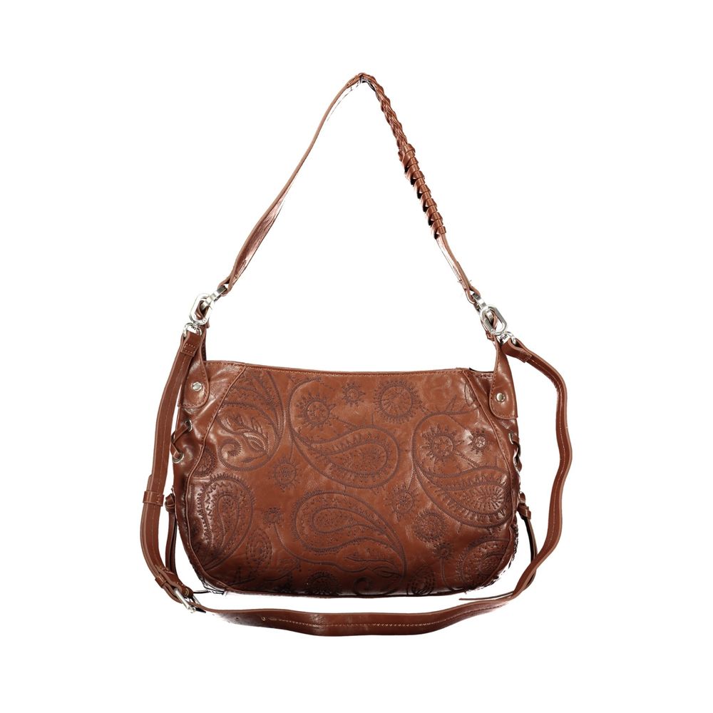 Desigual Damen-Tasche aus braunem Polyurethan
