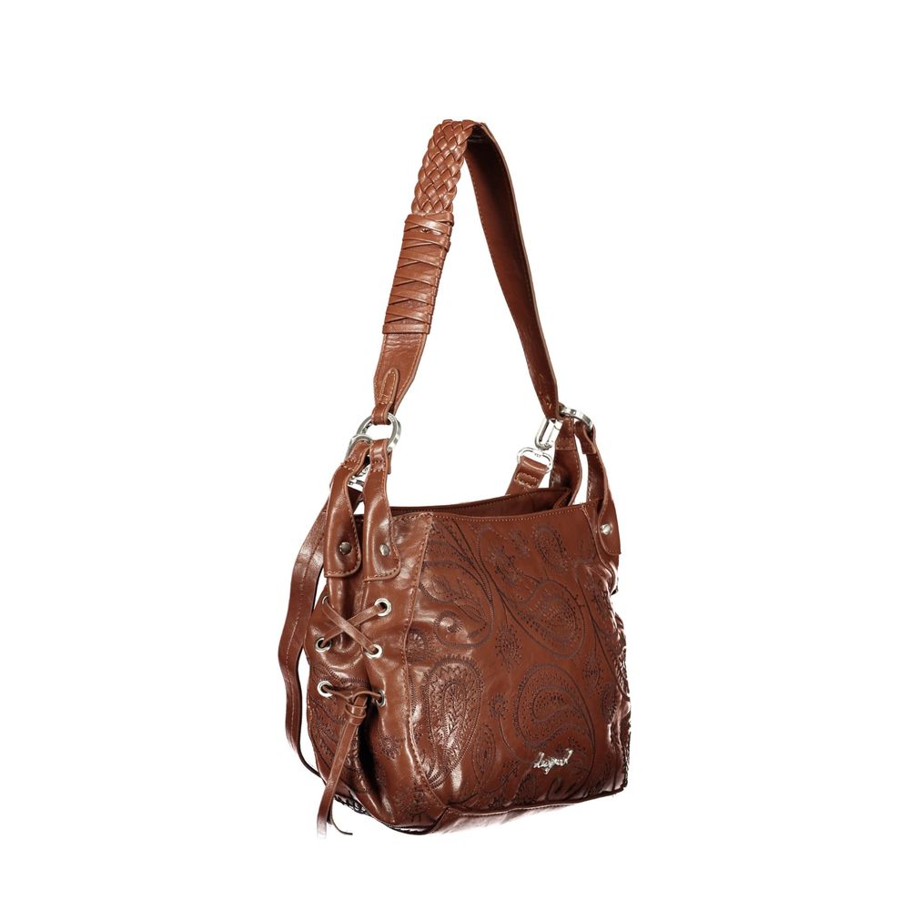 Desigual Damen-Tasche aus braunem Polyurethan