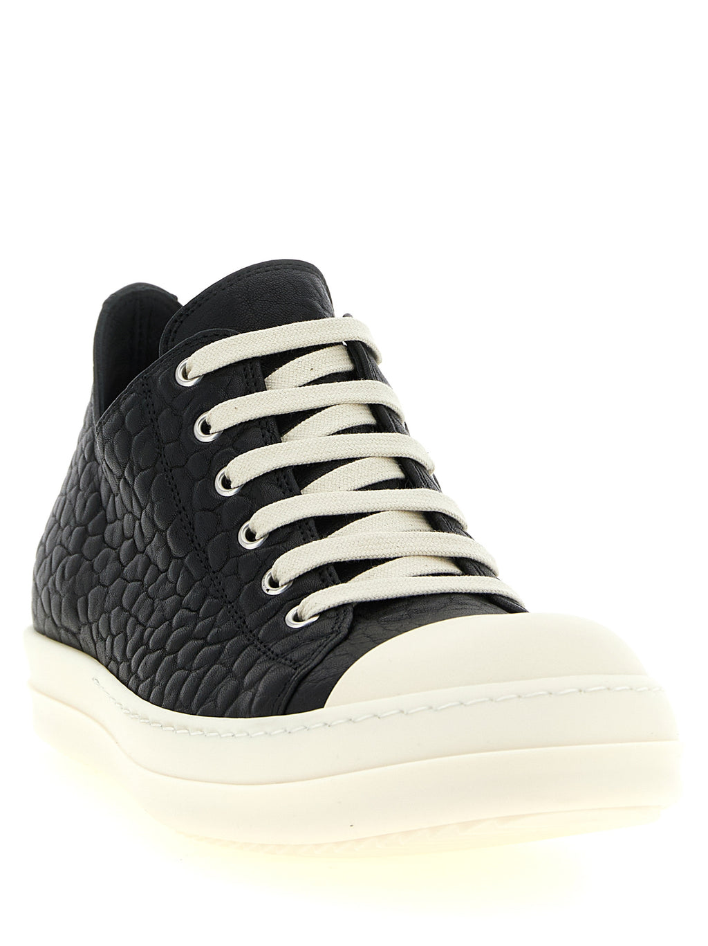 Rick Owens Bicolor Lammleder Low Top Sneaker