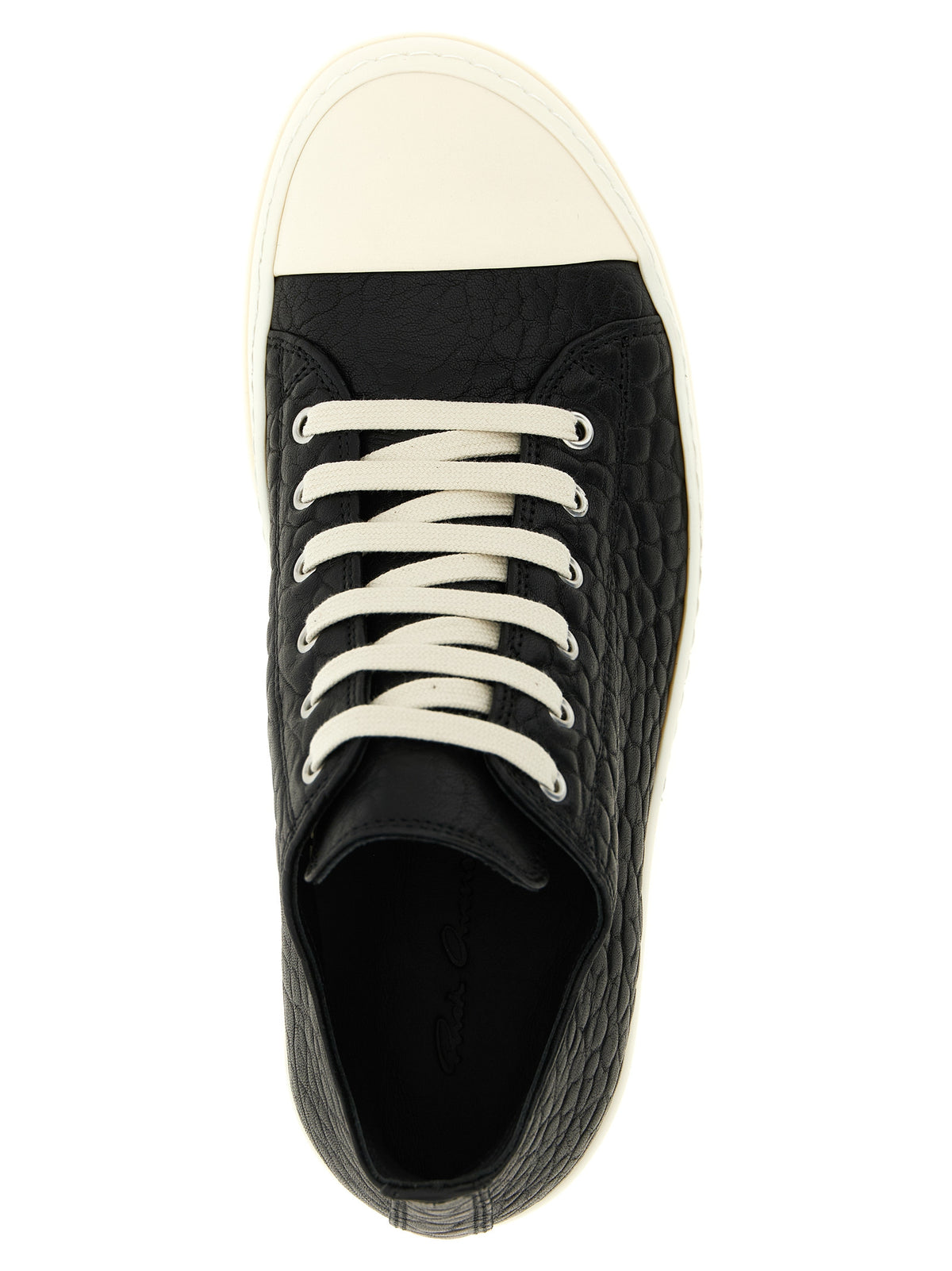 Rick Owens Bicolor Lammleder Low Top Sneaker