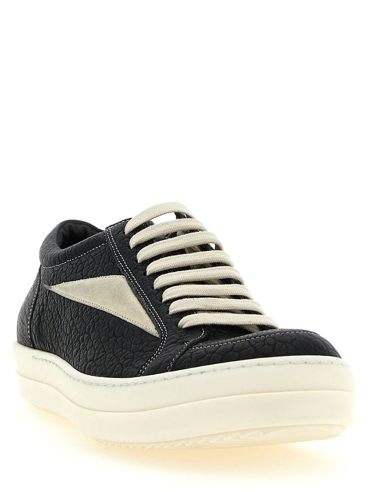 Rick Owens Bicolor Lammleder Low Top Sneaker