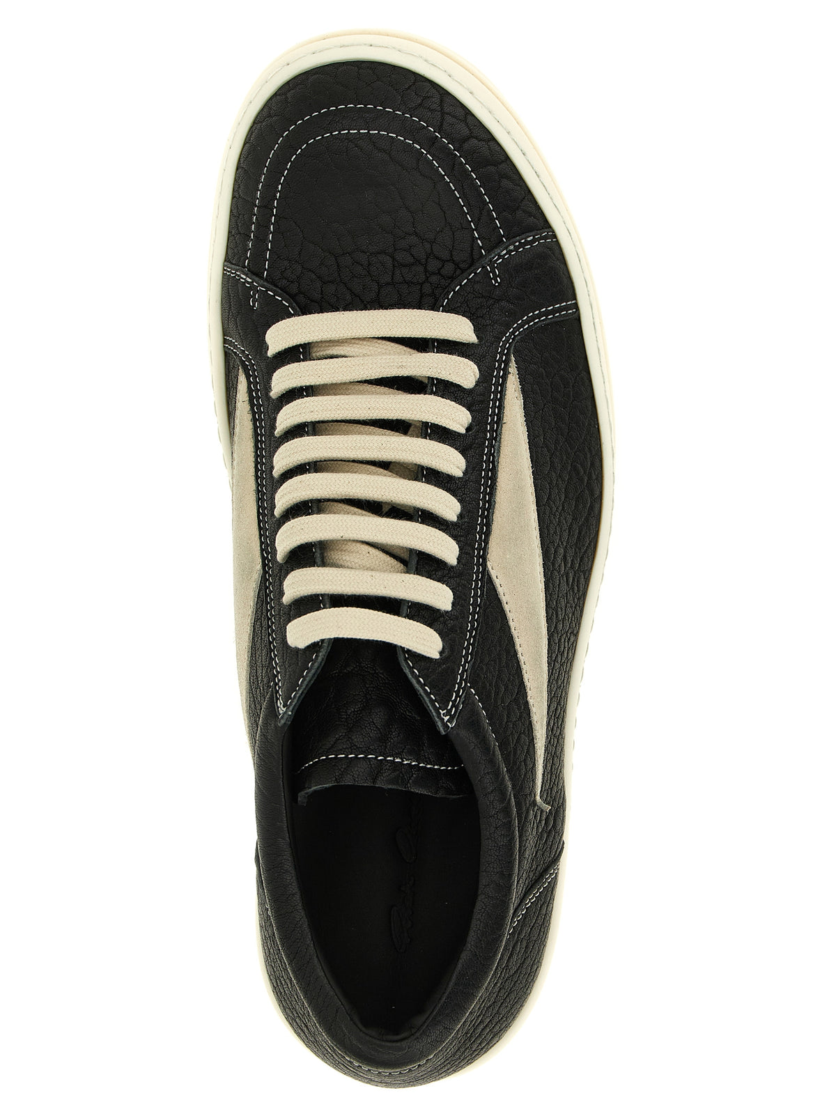 Rick Owens Bicolor Lammleder Low Top Sneaker