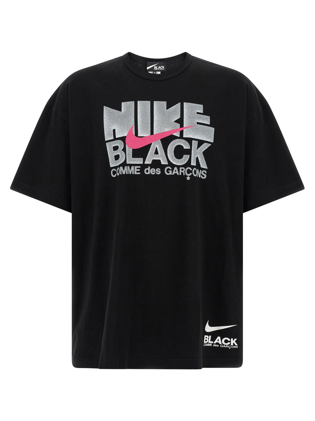 Comme Des Garçons Schwarzes Baumwoll-T-Shirt