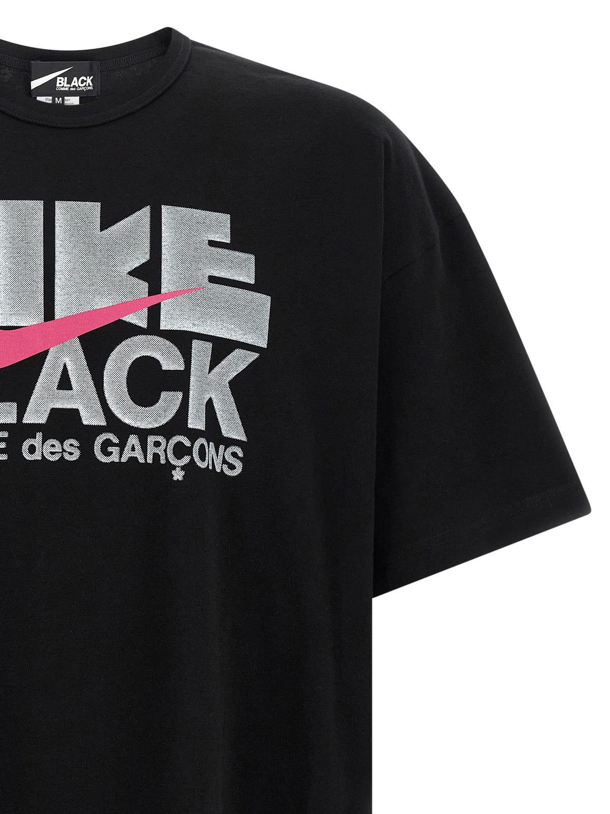Comme Des Garçons Schwarzes Baumwoll-T-Shirt