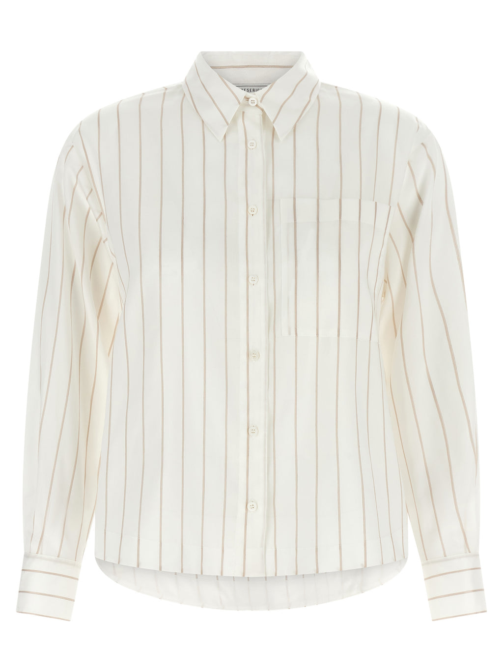 Peserico Bluse aus beigefarbener Lyocellfaser